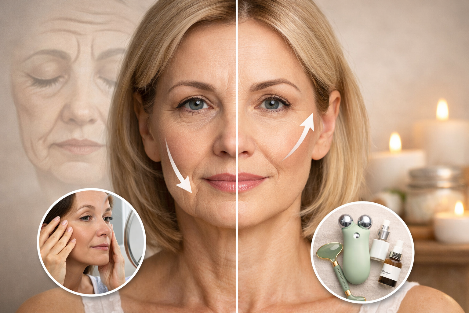Affaissement du visage : causes et solutions sans chirurgie