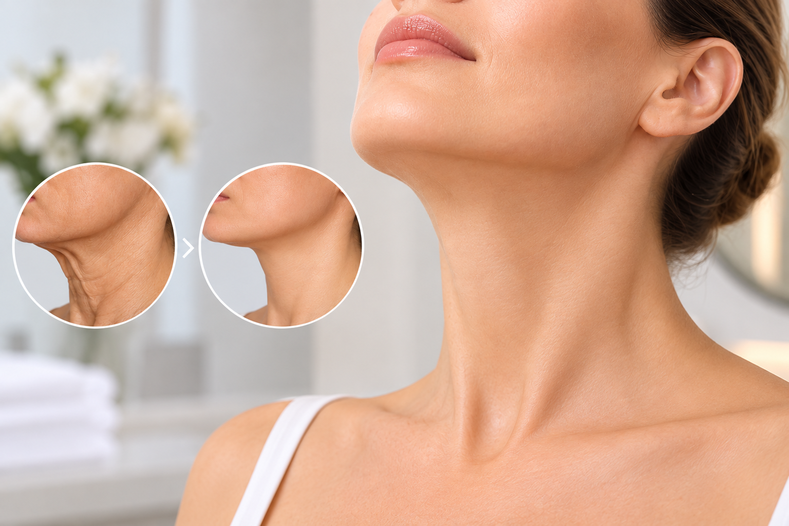lifting du cou sans chirurgie